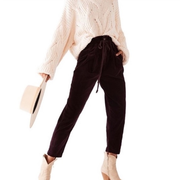 Free People Purple Ankle Cropped Pants - Picture 10 of 10